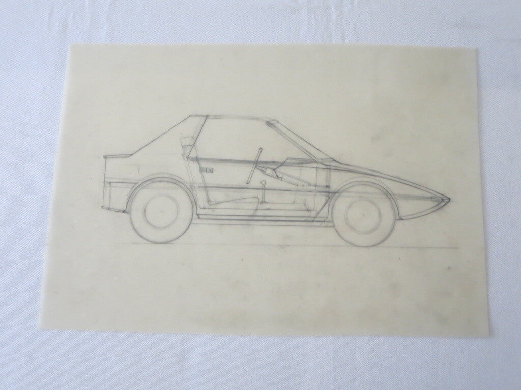11 Vintage 1970s Concept Car Design Art Renderings Drawing Sketch Car Design