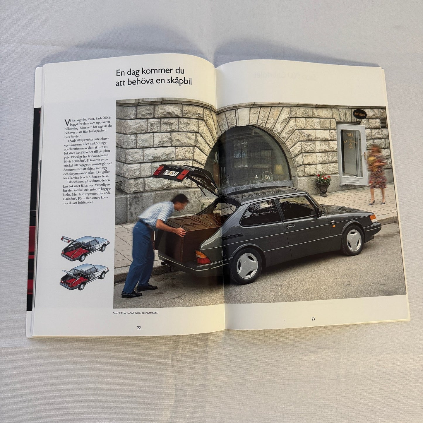1991 Saab 900 Car Sales Brochure Catalog Saab 900 Cabriolet Turbo 16S SWEDISH