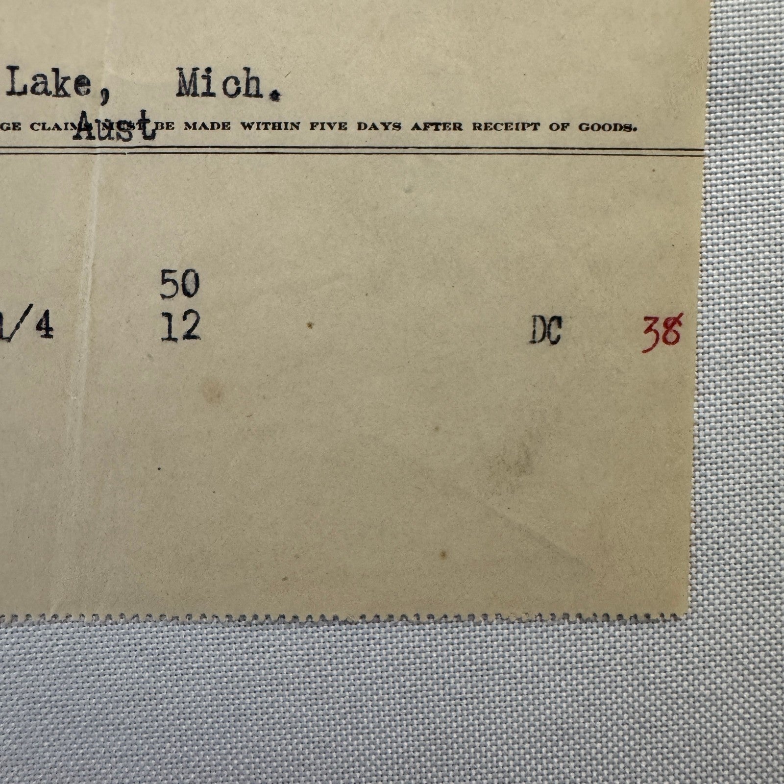 1908 John Deere Plow Company Antique Document Receipt Invoice Farm Equipment