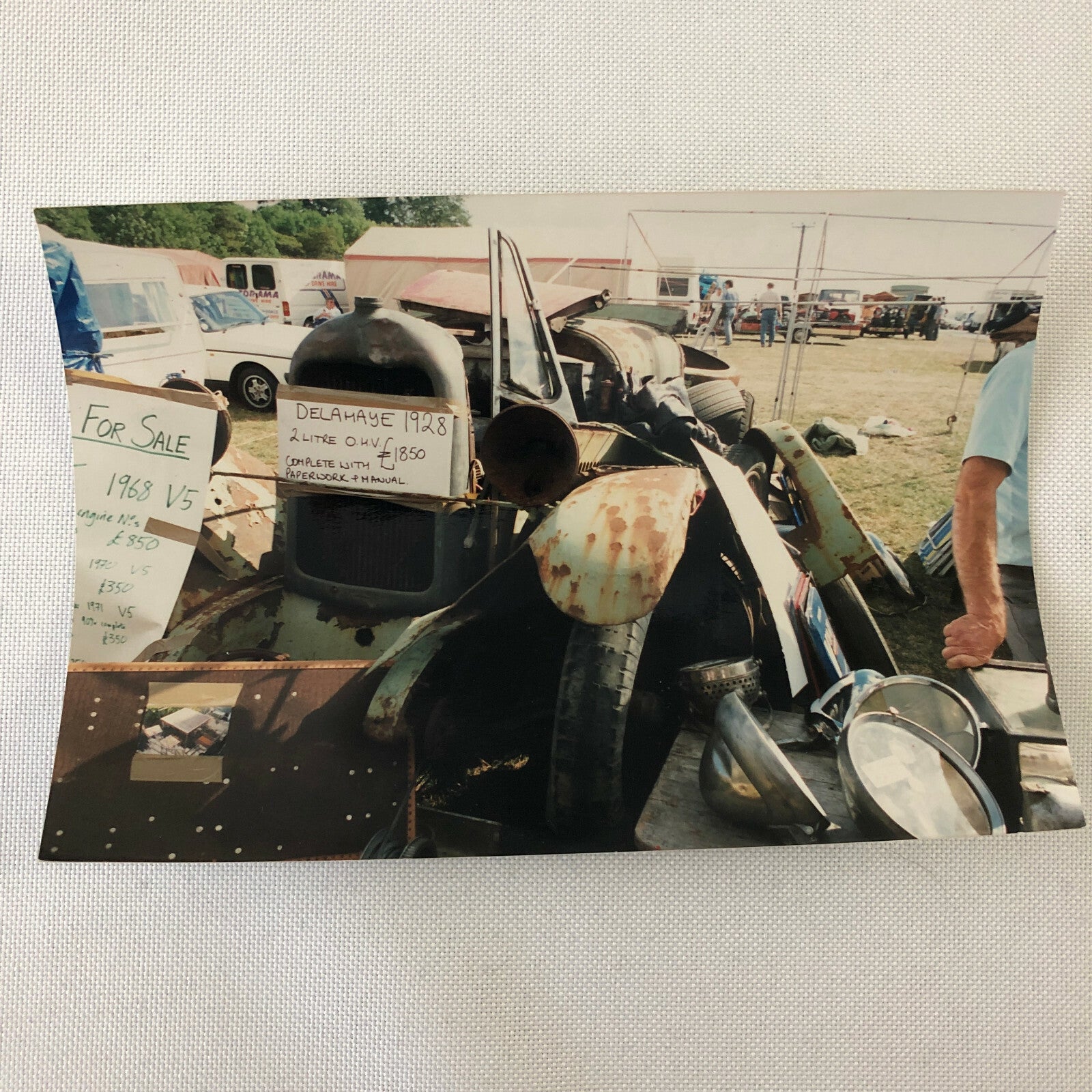 Vintage Delahaye Car Barn Find Junk Yard Part Photo Photograph Lot of 12