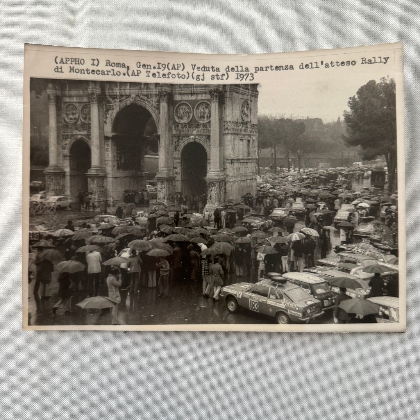 1973 Rally Rallye Monte Carlo Italian Press Photo Photograph Vintage Cars Car