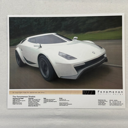 Fenomenon Stratos Concept Car Press Kit Lancia Stratos CD