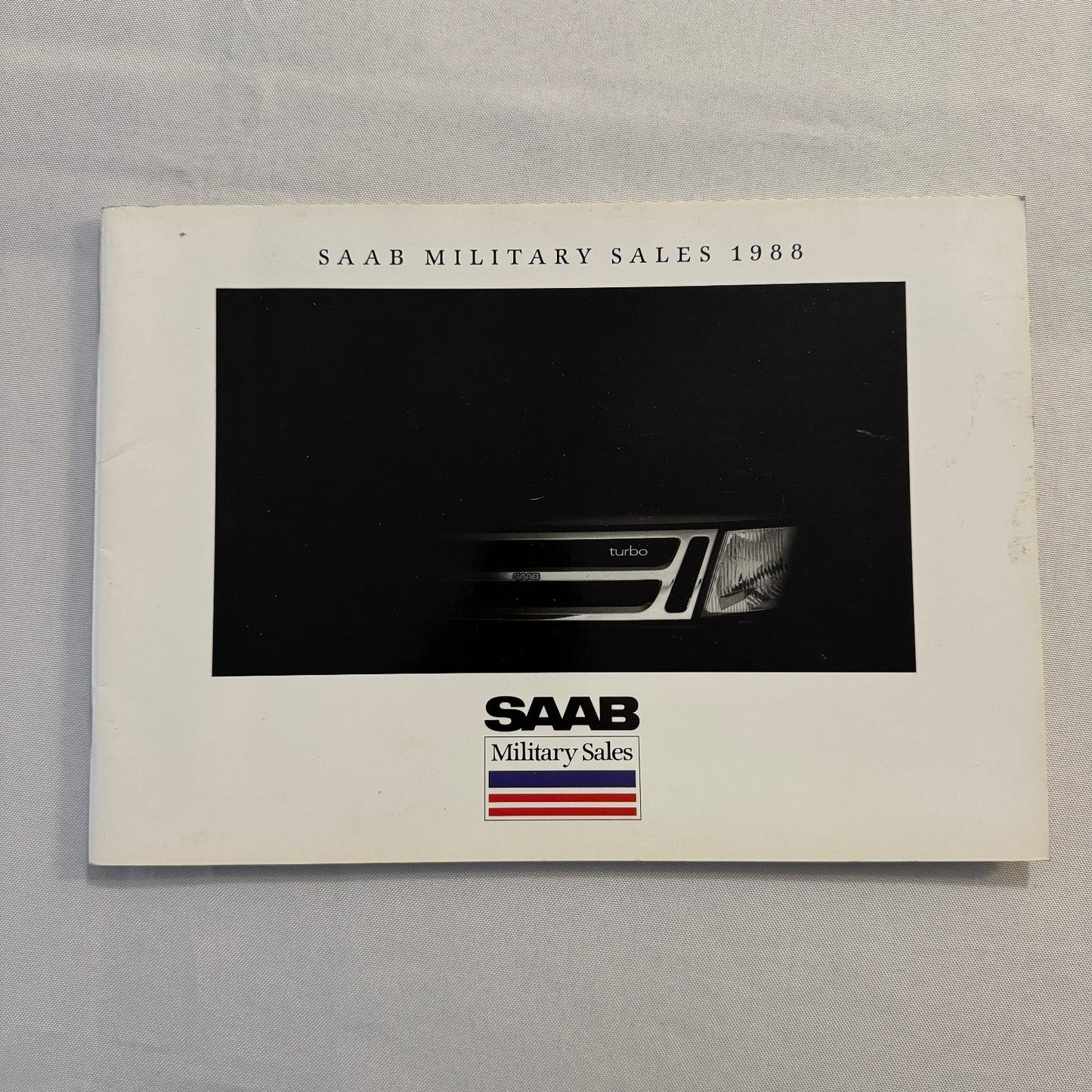 1988 Saab Military Sales Brochure Catalog Saab 900 Turbo 9000 900S Convertible