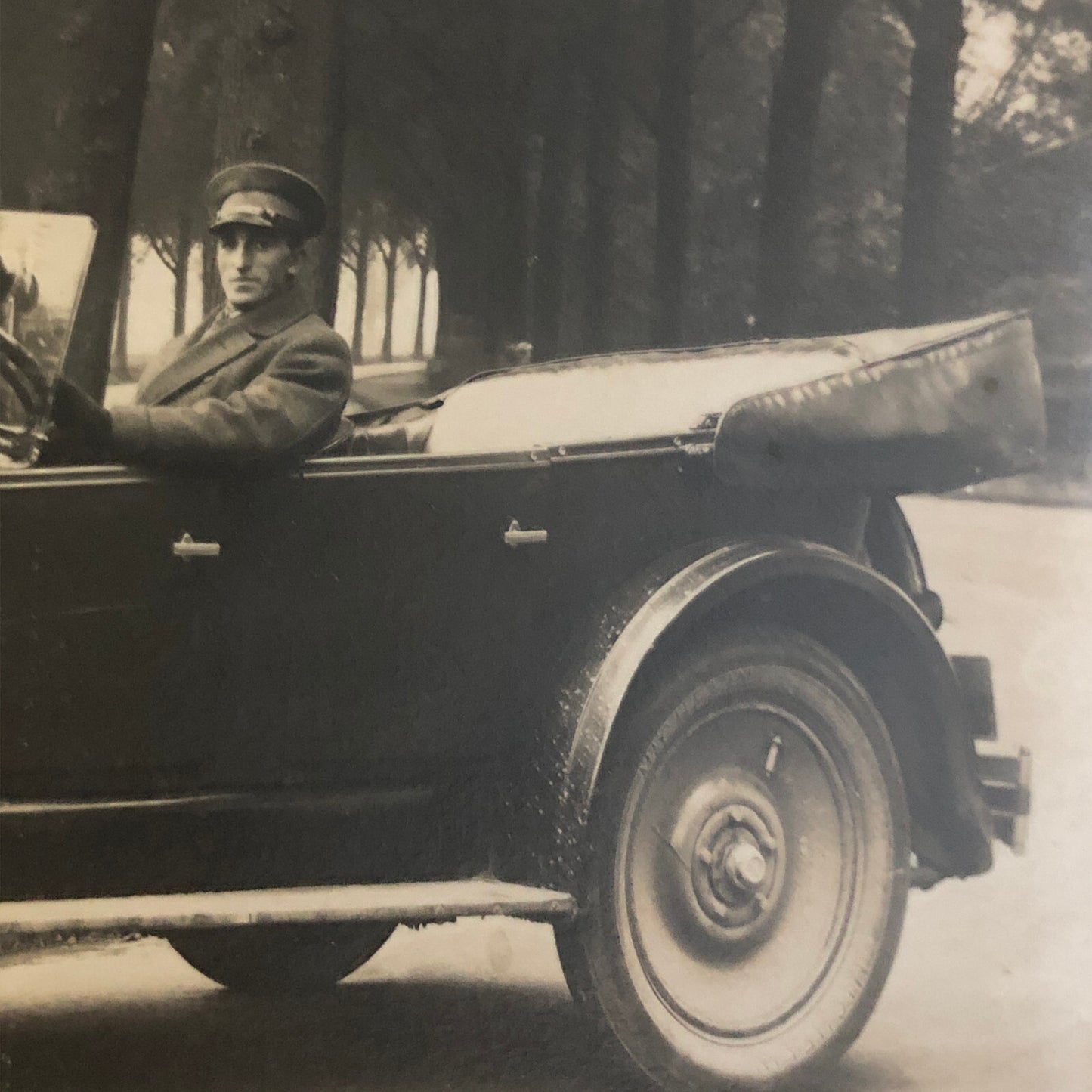 Vintage Photo Photograph Print Man in Car Automobile Germany - Tag AL22SM1