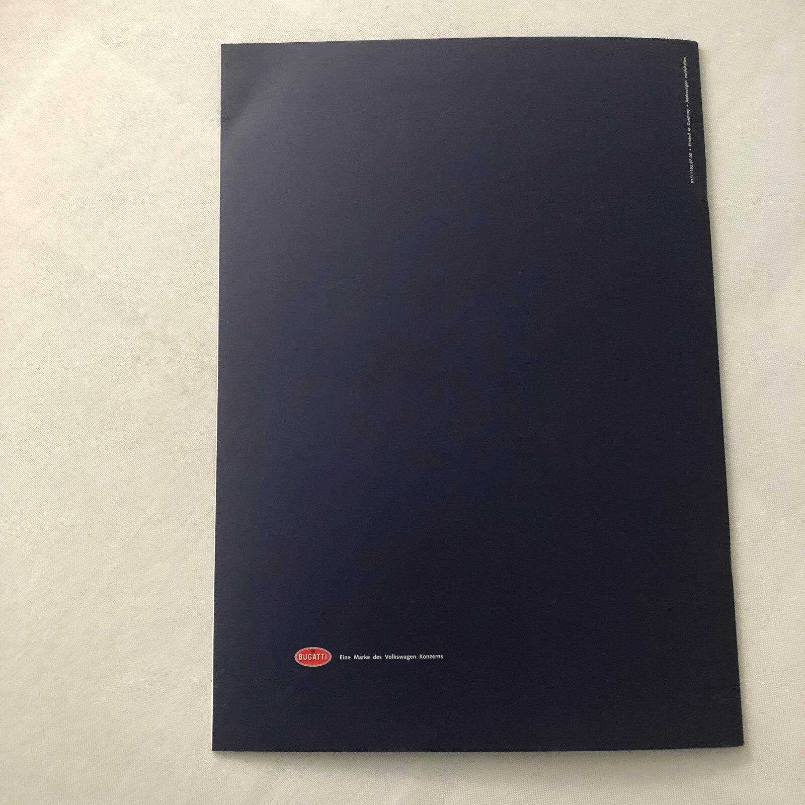 Bugatti Veyron EB 18/4 Concept Car Sales Brochure Catalog