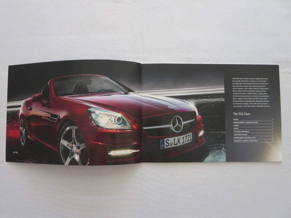 2012 Mercedes SLK 350 Sales Brochure Advertising Catalog SLK350