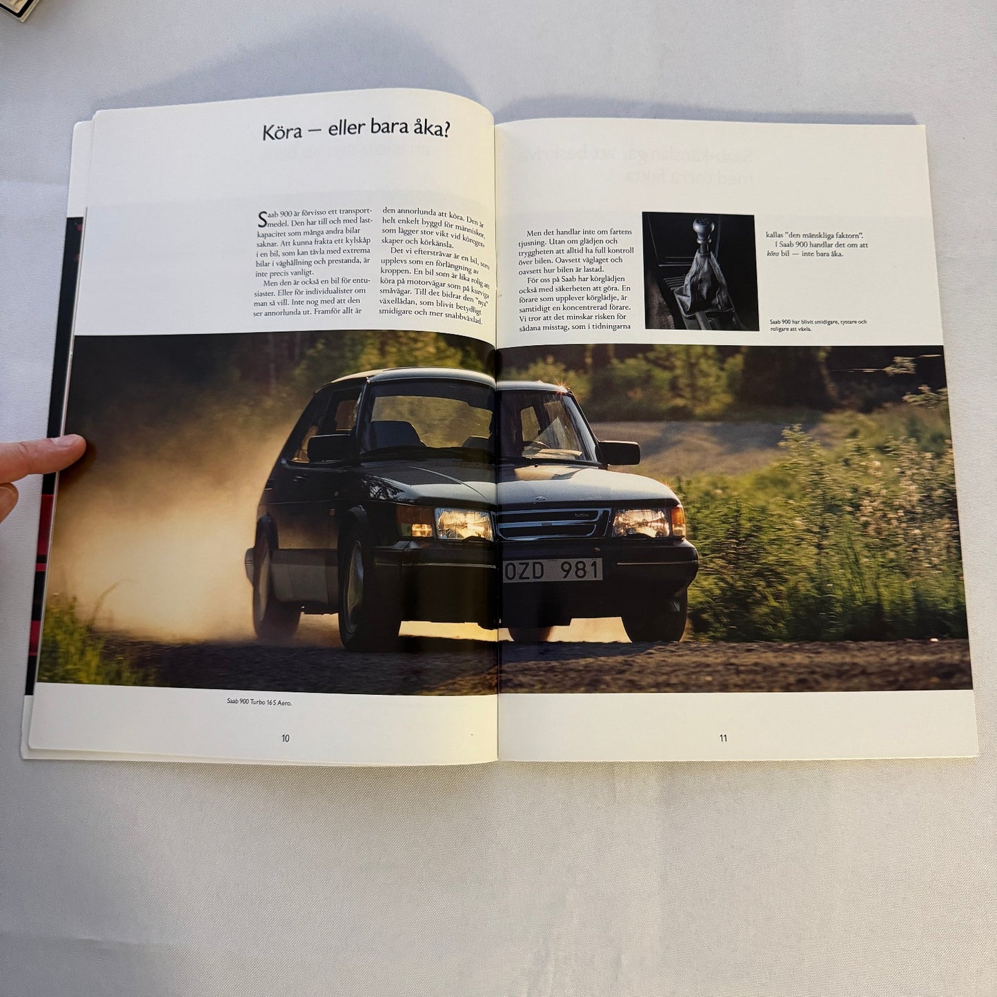 1991 Saab 900 Car Sales Brochure Catalog Saab 900 Cabriolet Turbo 16S SWEDISH
