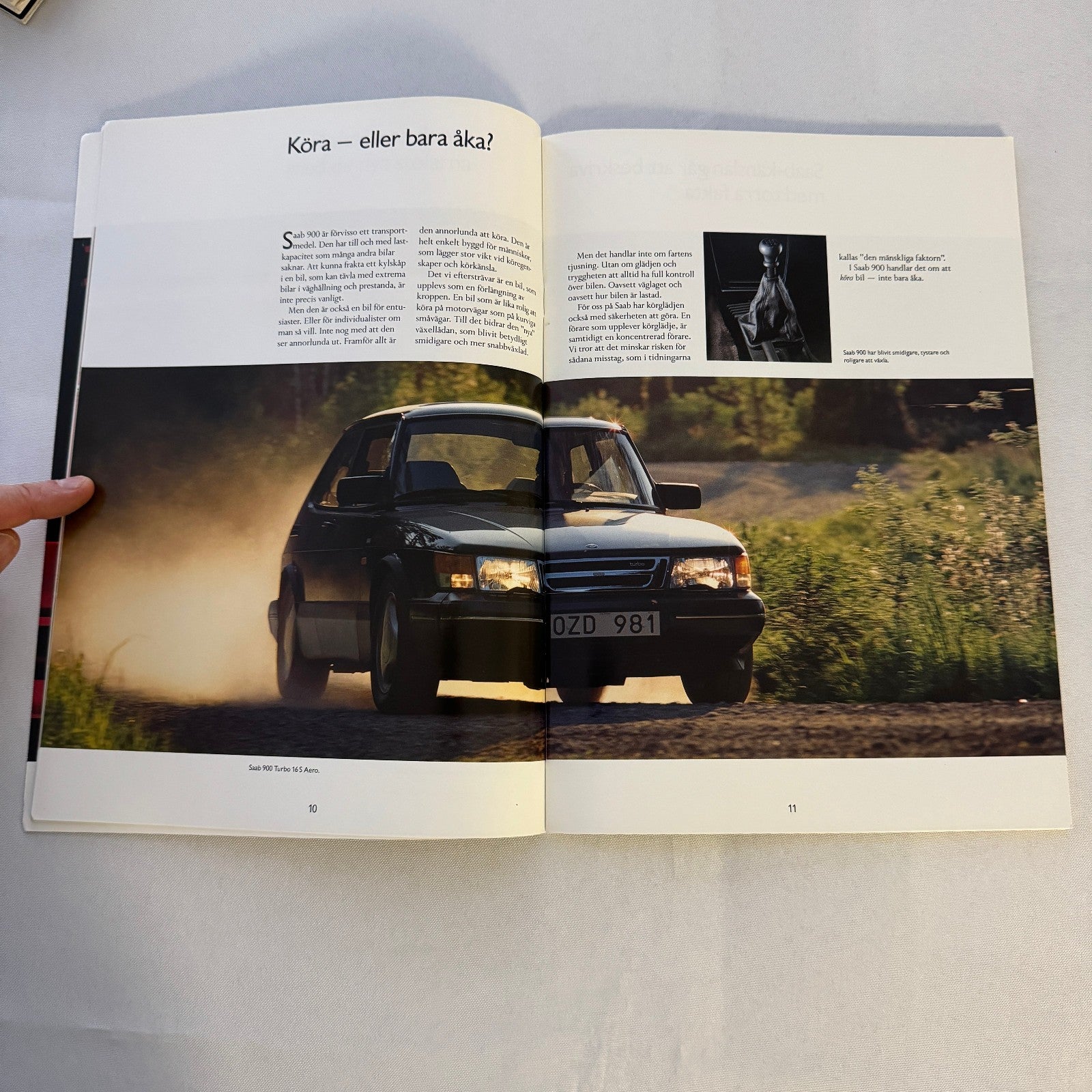 1991 Saab 900 Car Sales Brochure Catalog Saab 900 Cabriolet Turbo 16S SWEDISH