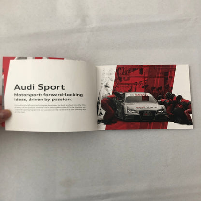 2011 Audi Motorsport Lifestyle Accessories Sales Brochure Catalog Clothing