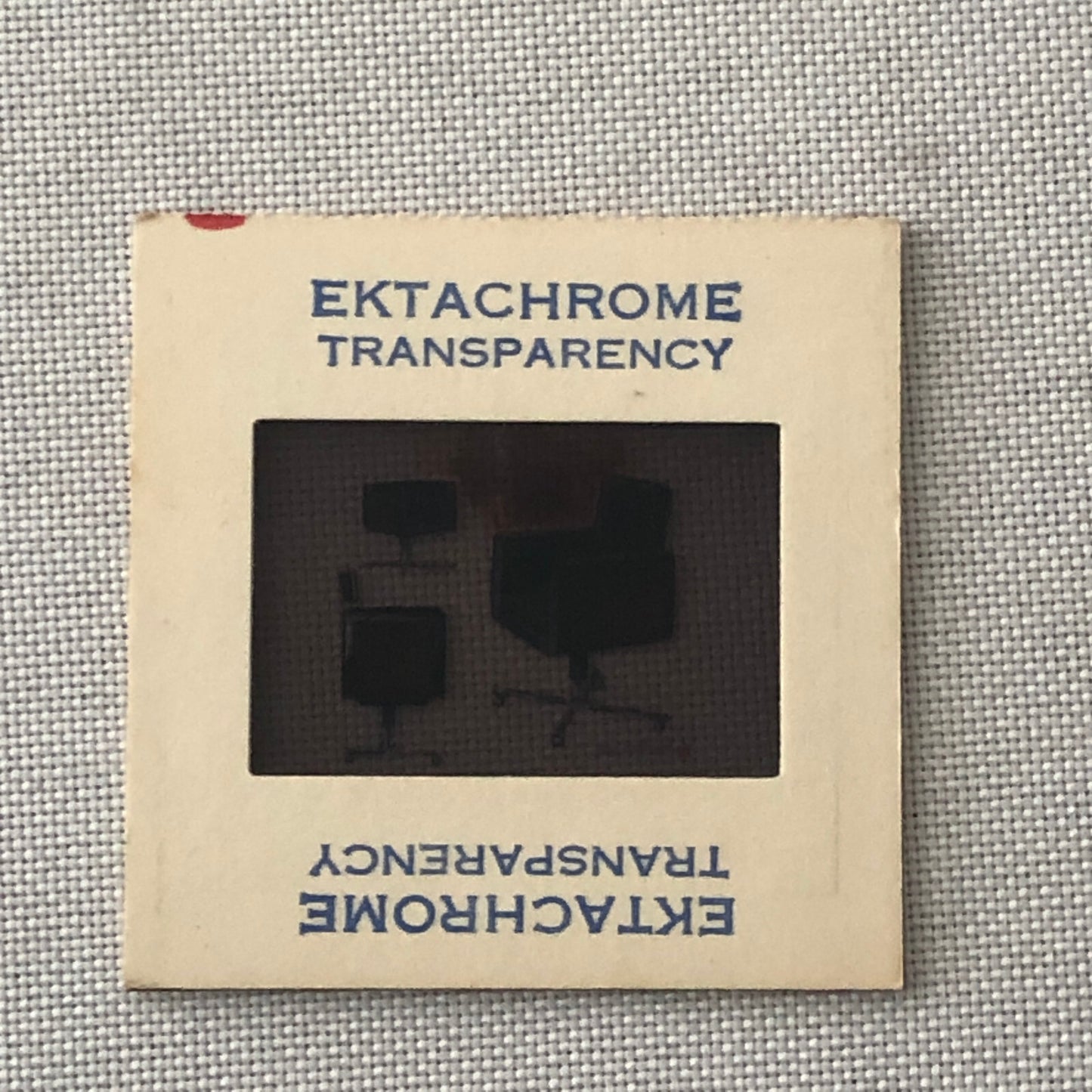 35MM Vintage Photo Slide Product Design Sketch of Executive Office Chair 1970s