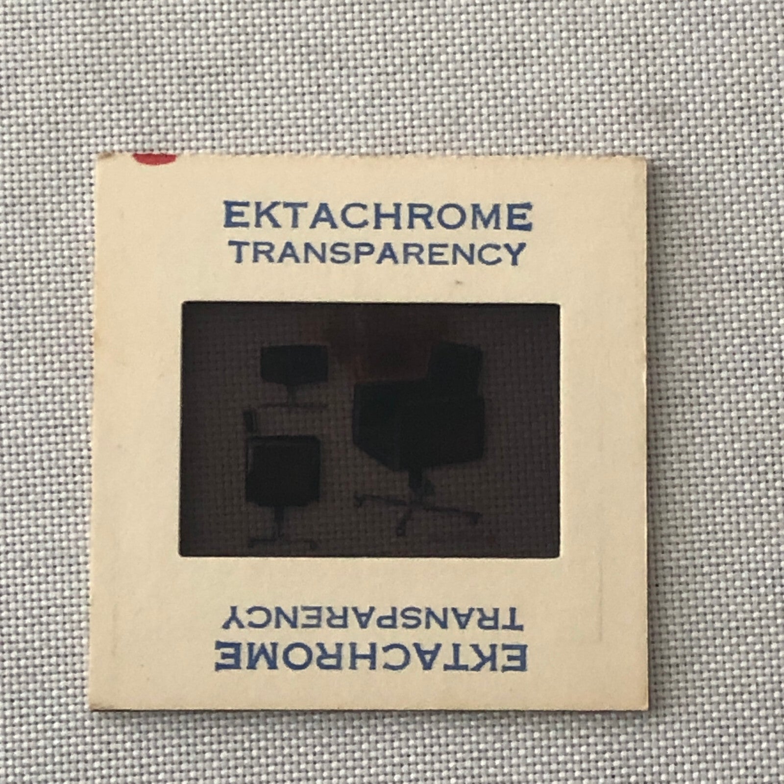 35MM Vintage Photo Slide Product Design Sketch of Executive Office Chair 1970s