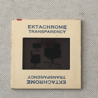 35MM Vintage Photo Slide Product Design Sketch of Executive Office Chair 1970s