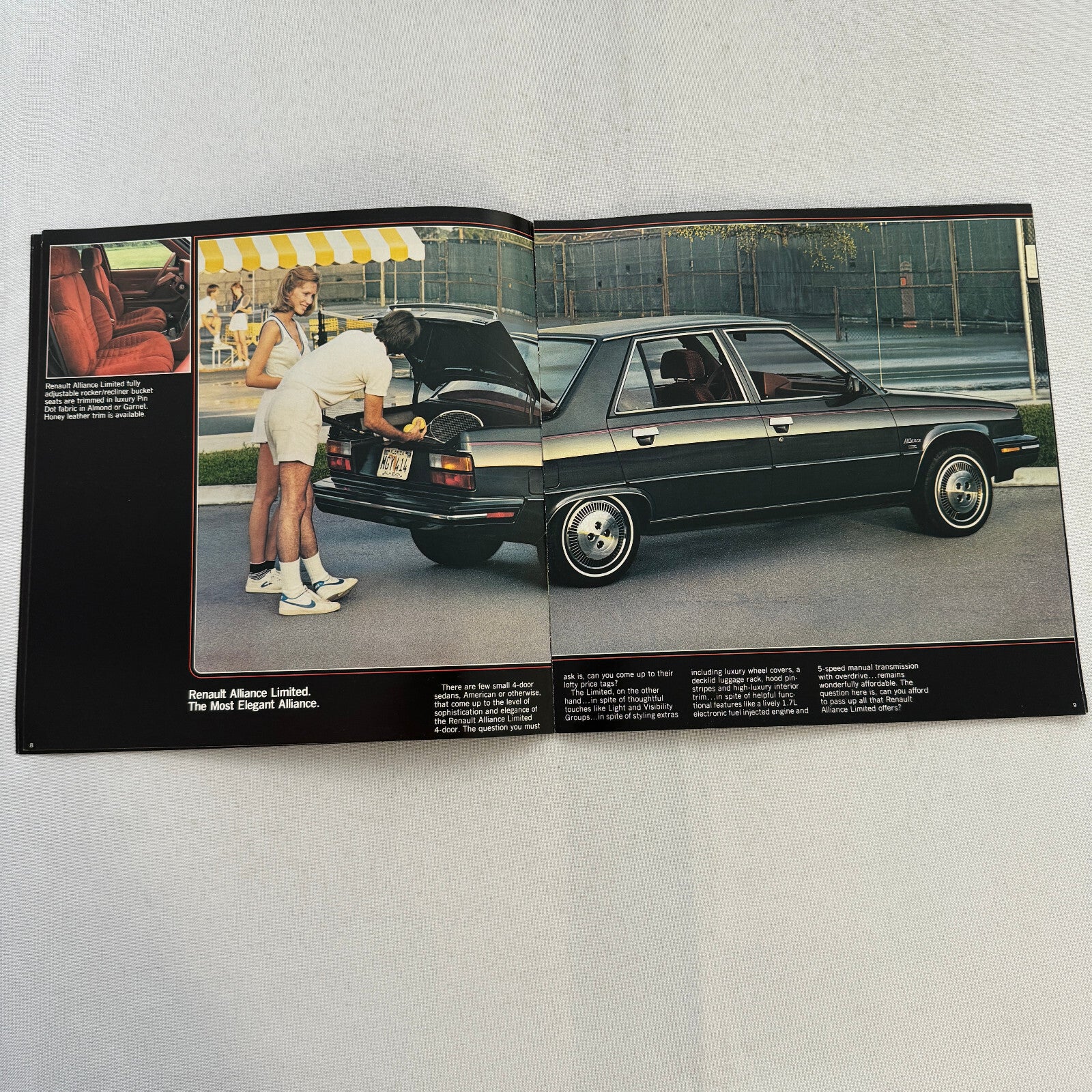 1985 Renault Alliance Car Sales Brochure Catalog Limited L DL Convertible