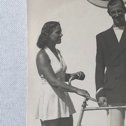 Circus Performer Bicycle Act Photo Photograph Vintage Dan Sayton & Ruth