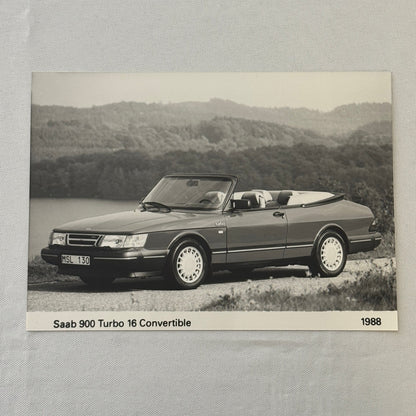 1988 Saab Press Kit Photos Saab 900 Turbo 16 Convertible 900 Turbo UK Market