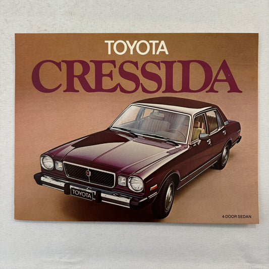 1978 Toyota Cressida Sedan Car Sales Brochure Catalog Canadian