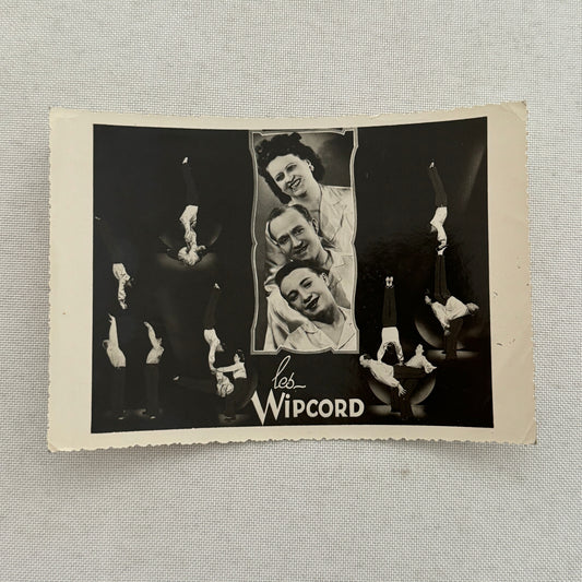 Vintage Circus Performer Balancing Act Acrobat Photo Photograph Les Wipcord