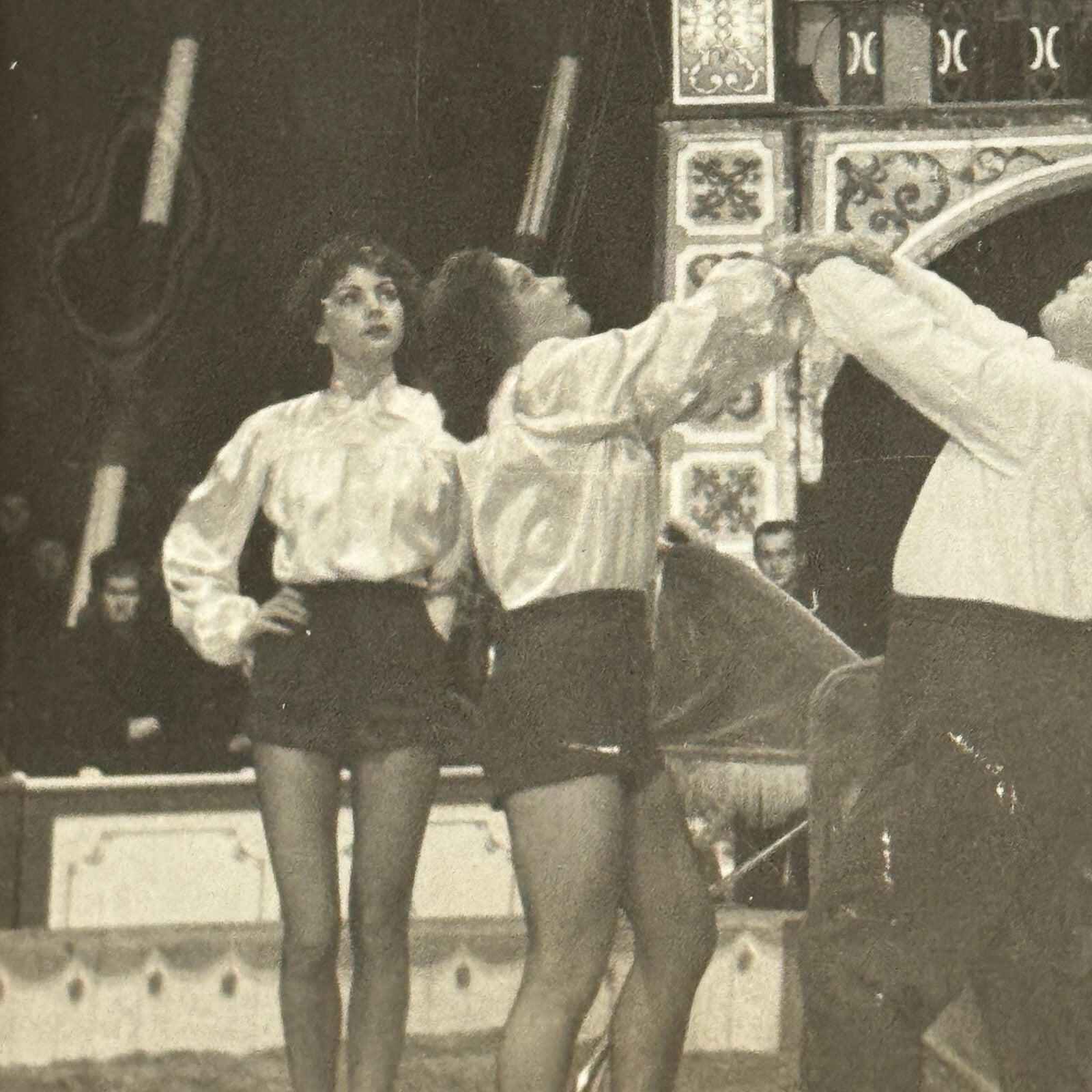 Vintage Circus Acrobat Tumbling Act Photo Photograph Original Allison Berlin