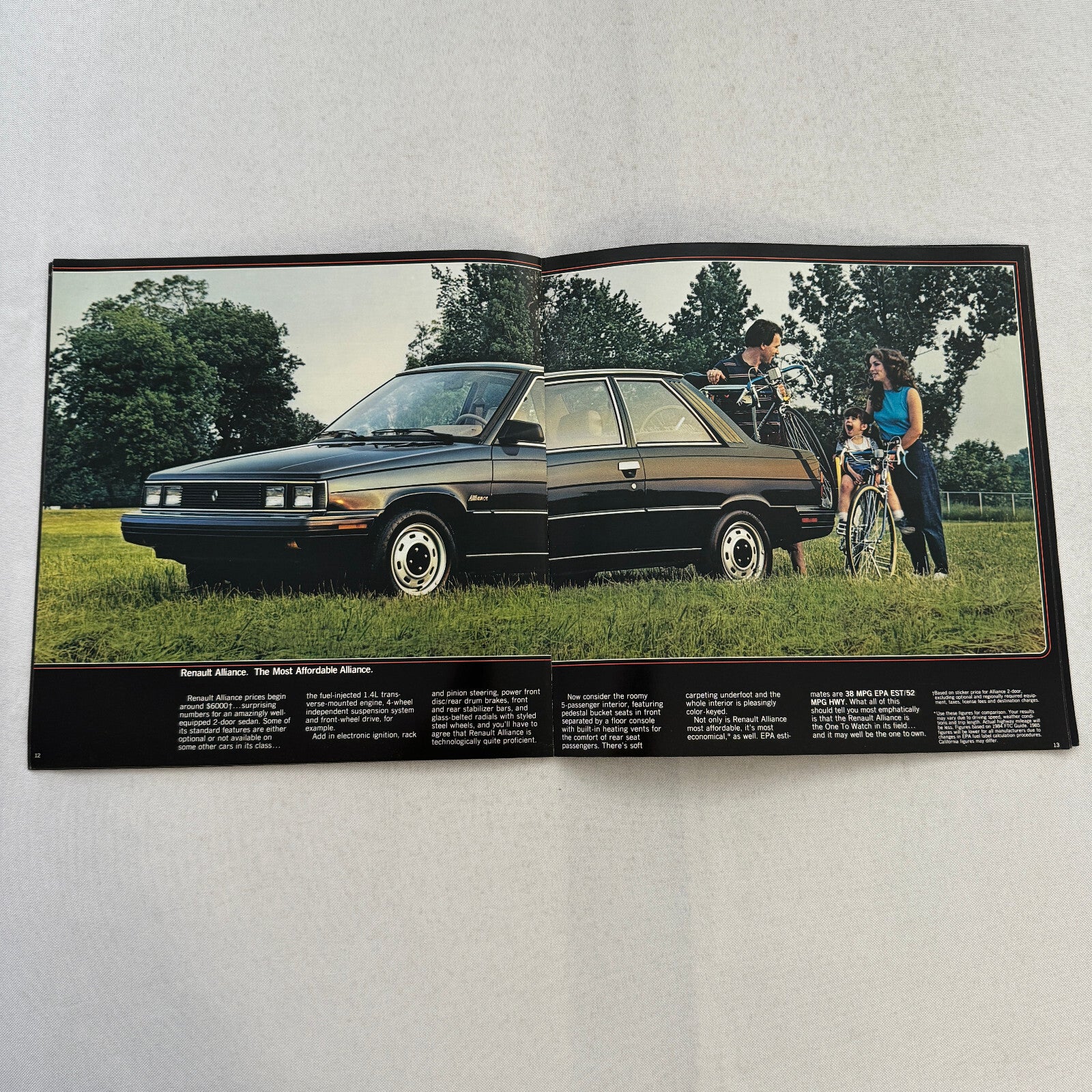 1985 Renault Alliance Car Sales Brochure Catalog Limited L DL Convertible
