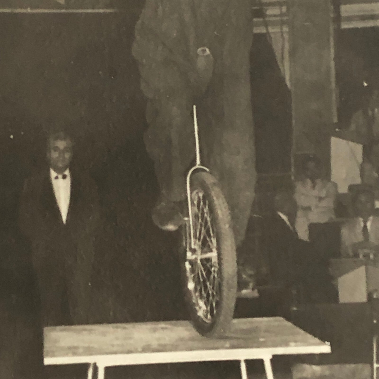 Circus Performer Women Unicycle Balancing Act Photo Photograph Vintage