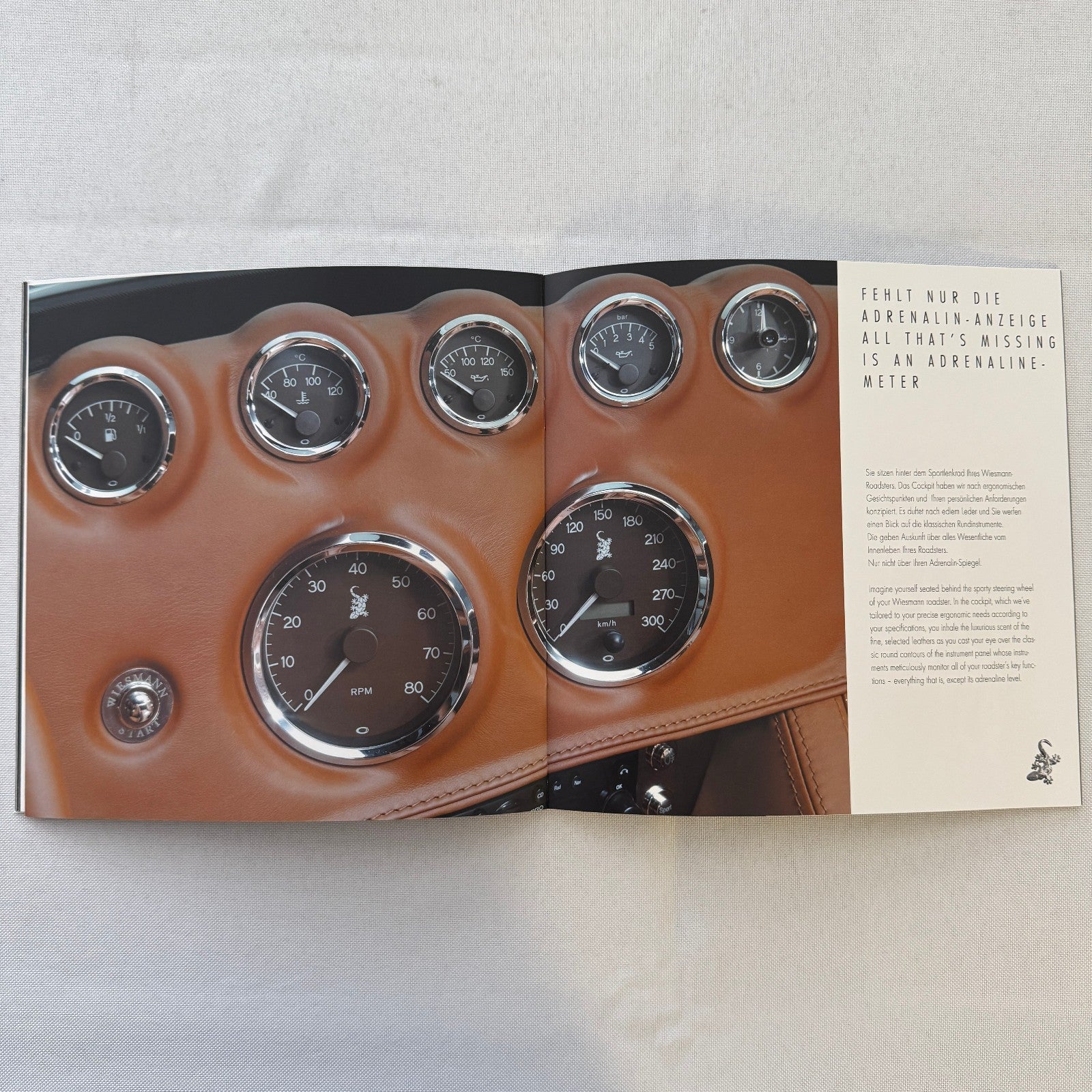 Wiesmann Roadster Sports Car Sales Brochure Catalog Advertising