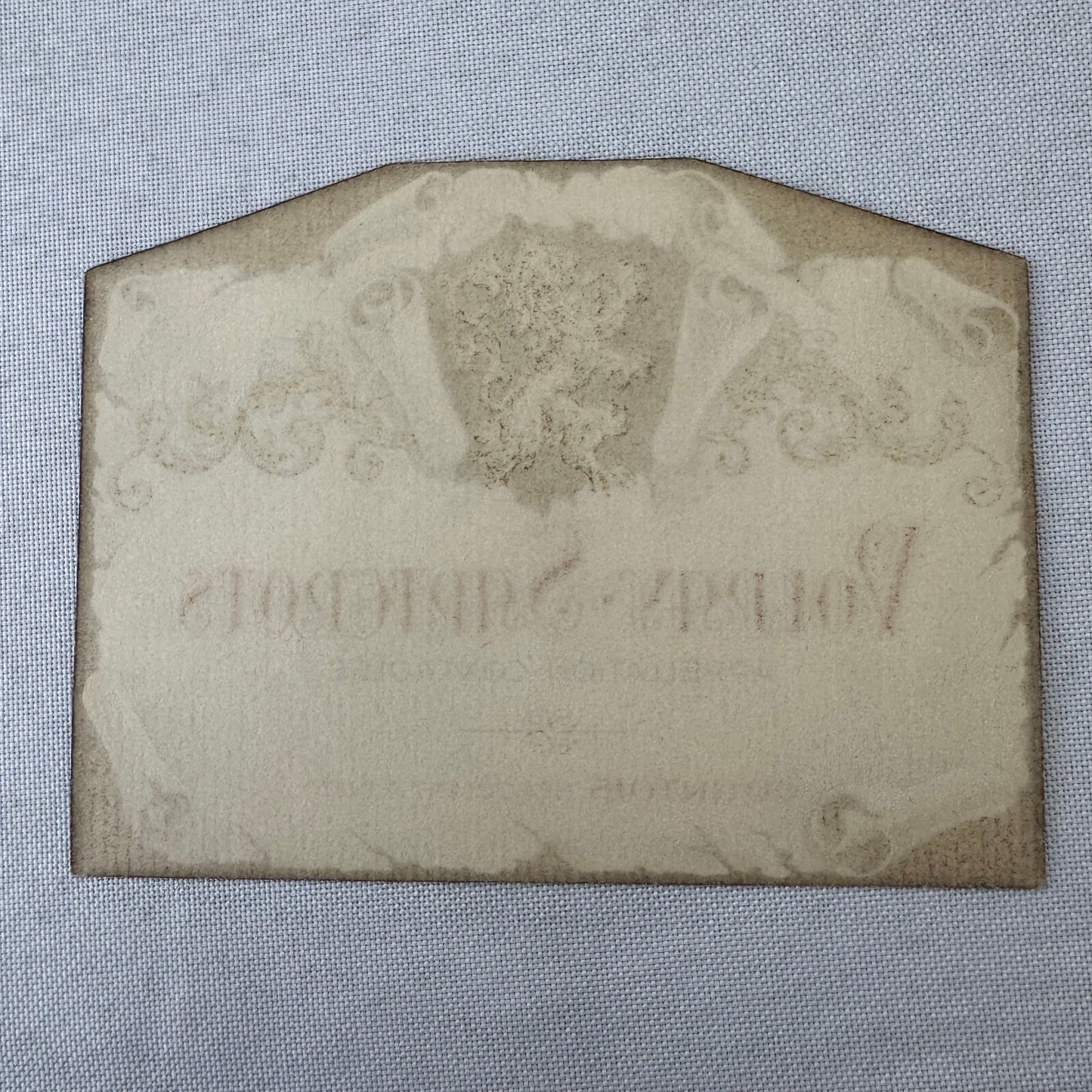 Volnay Santenots Wine Bottle Label Vintage