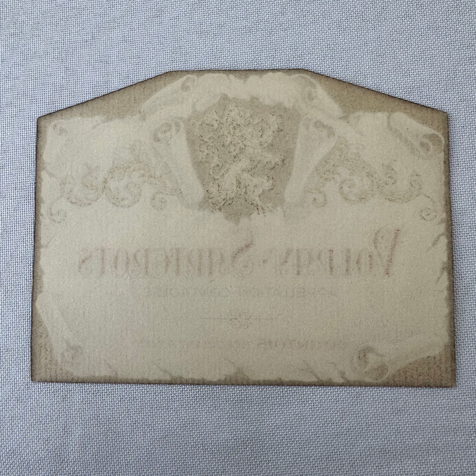 Volnay Santenots Wine Bottle Label Vintage