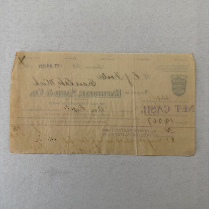 Rathbone Sard and Company Acorn Stoves and Ranges Receipt Invoice Document 1907