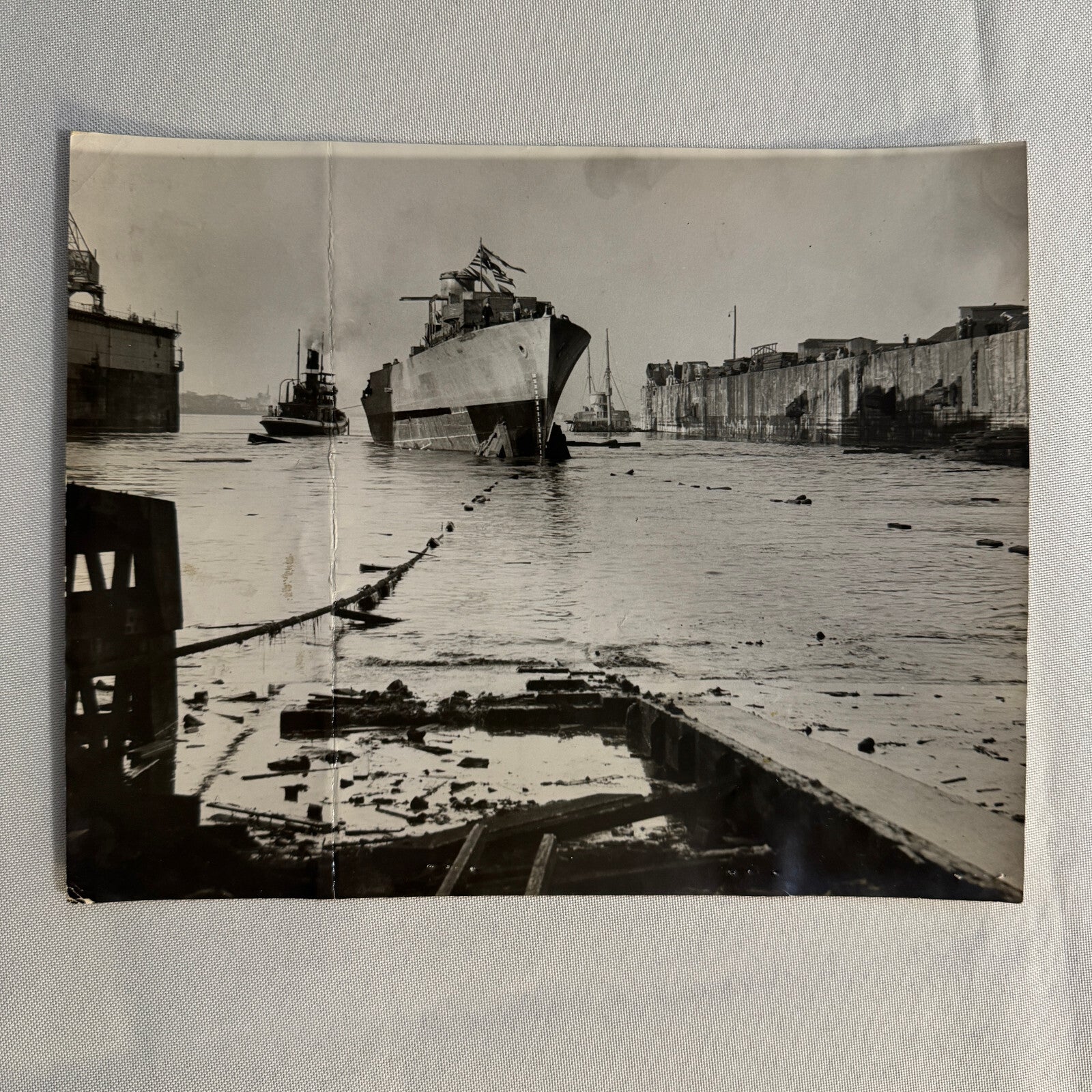Royal Canadian Navy HMCS Stettler Military Ship Photo Photograph Lot 1943 2x