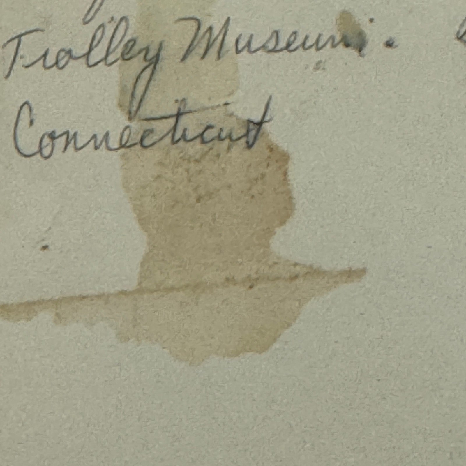 Vintage Train Trolley Photo Branford Electric Railway Trolley Museum Connecticut