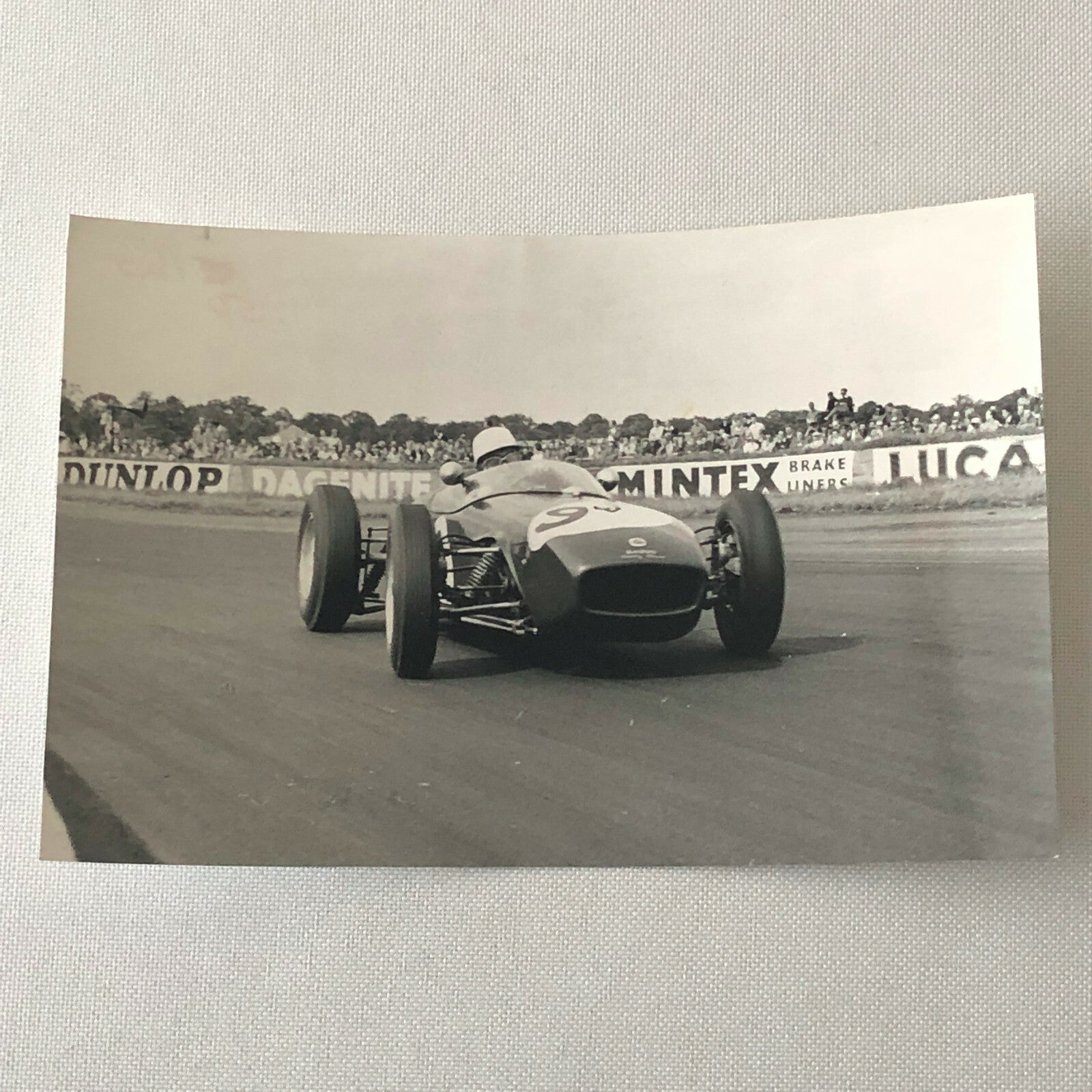 Vintage John Surtees Lotus Car Racing Photo Photograph - Bernard Cahier 