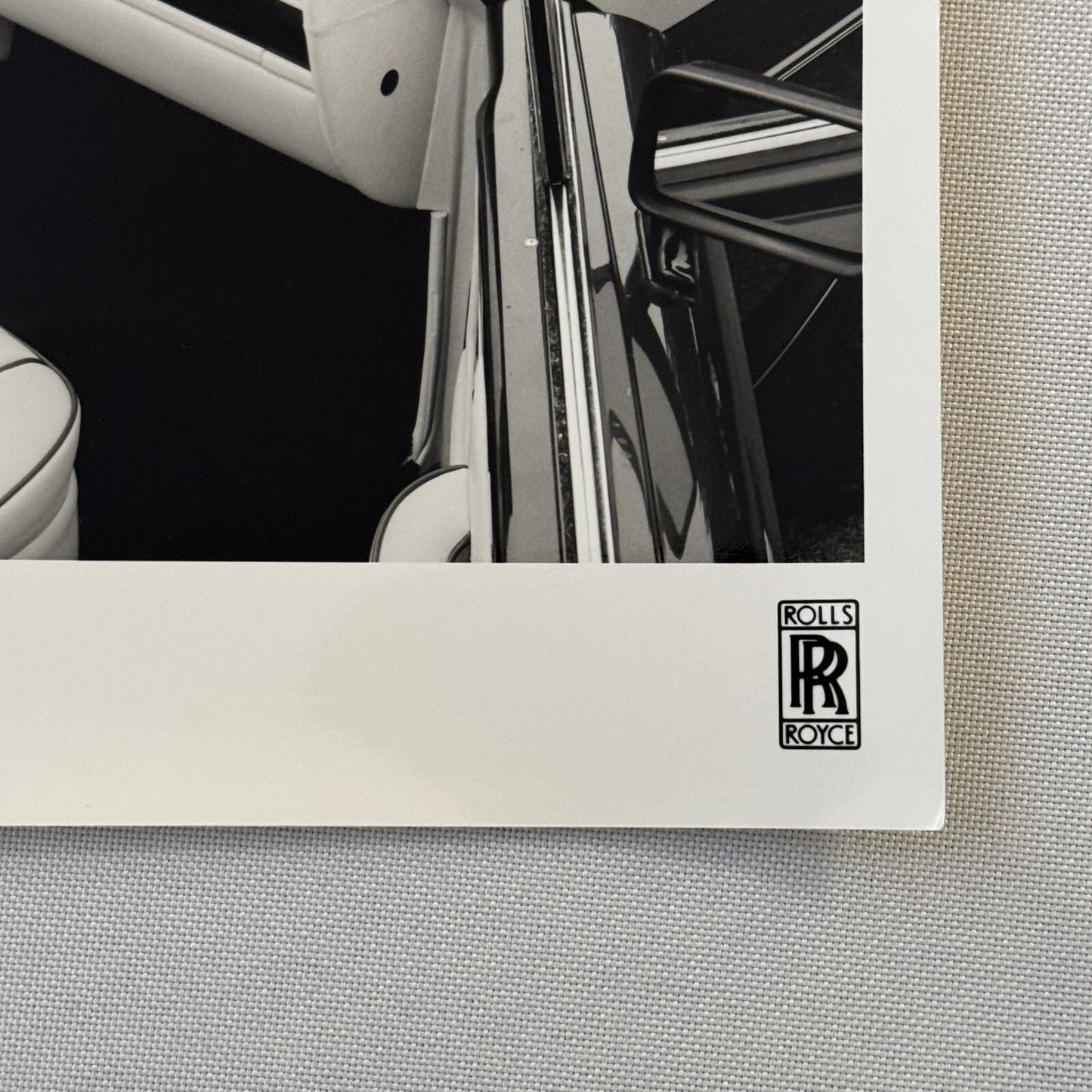 Rolls Royce Corniche Convertible Car Interior Factory Press Photo Photograph