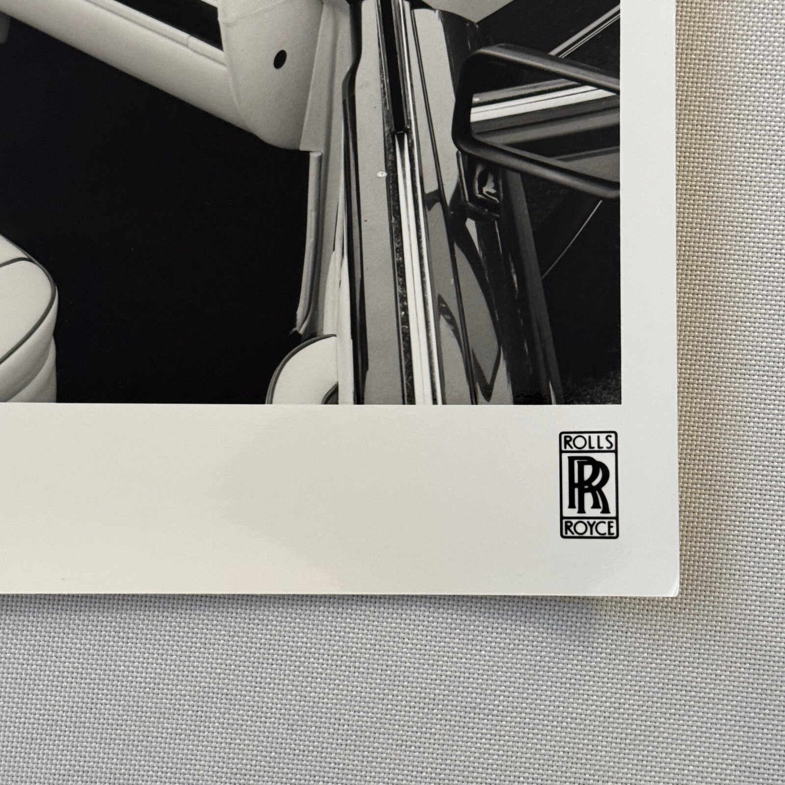Rolls Royce Corniche Convertible Car Interior Factory Press Photo Photograph