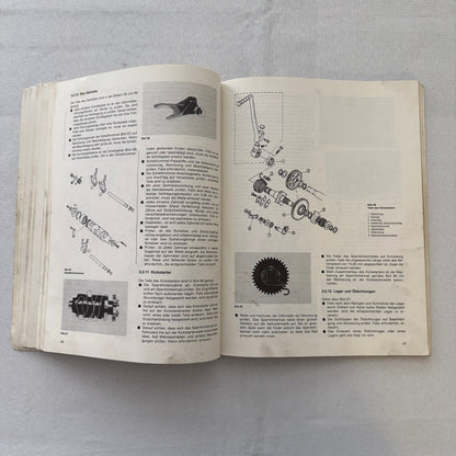 Vintage Yamaha XT550 Motorcycle Bike Repair Manual Book XT 550 GERMAN