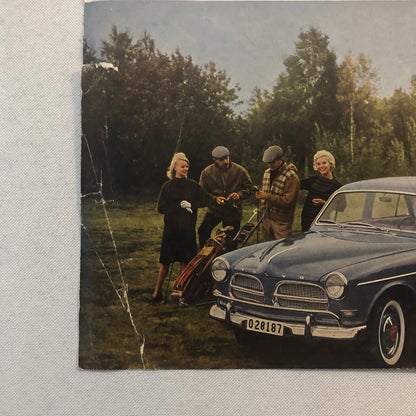 Vintage Volvo 122 S Car Automobile Sales Sheet Brochure Advertising