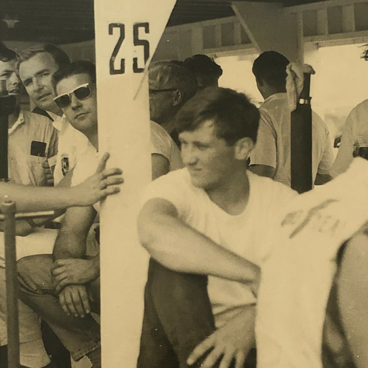 Vintage Racing Photo Photograph Crew or Drivers ? 