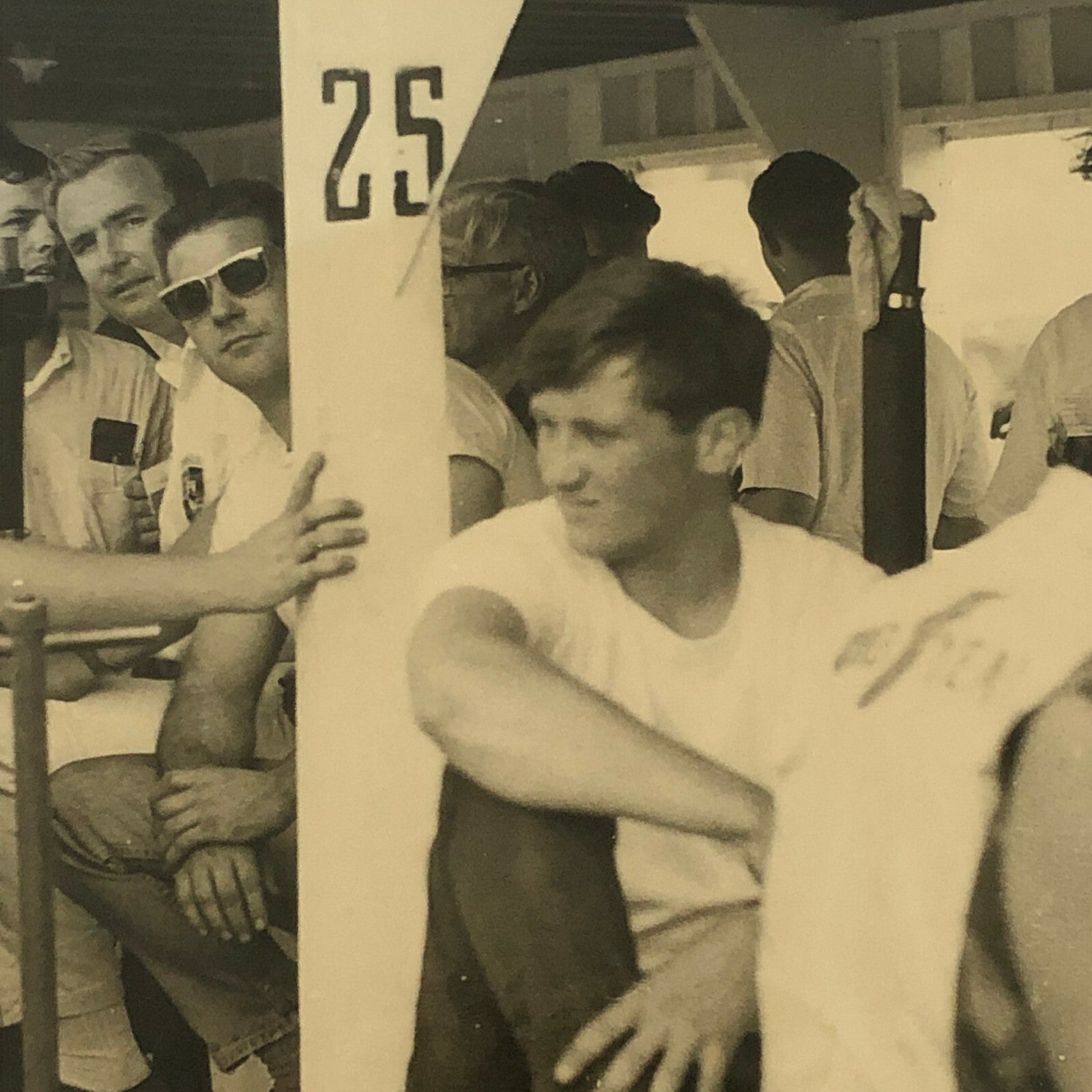 Vintage Racing Photo Photograph Crew or Drivers ? 