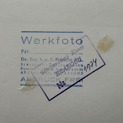 Porsche 935 Martini Racing Car Vintage Factory Press Photo Photograph Print