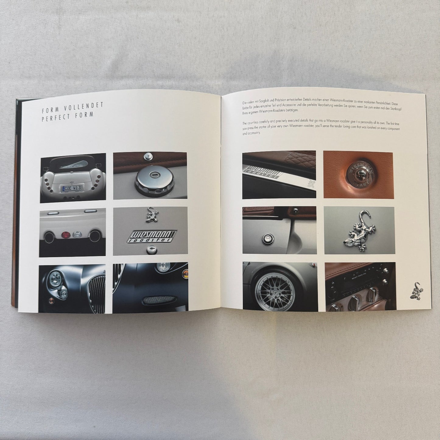 Wiesmann Roadster Sports Car Sales Brochure Catalog Advertising