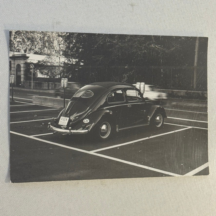 Vintage Volkswagen Beetle Car Photo Photograph Print German