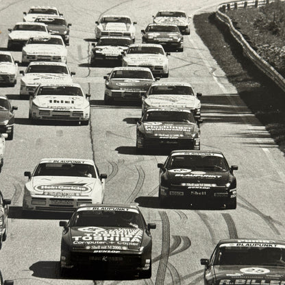 Porsche 944 Turbo Cup Racing Factory Press Photo Photograph Vintage German 1987