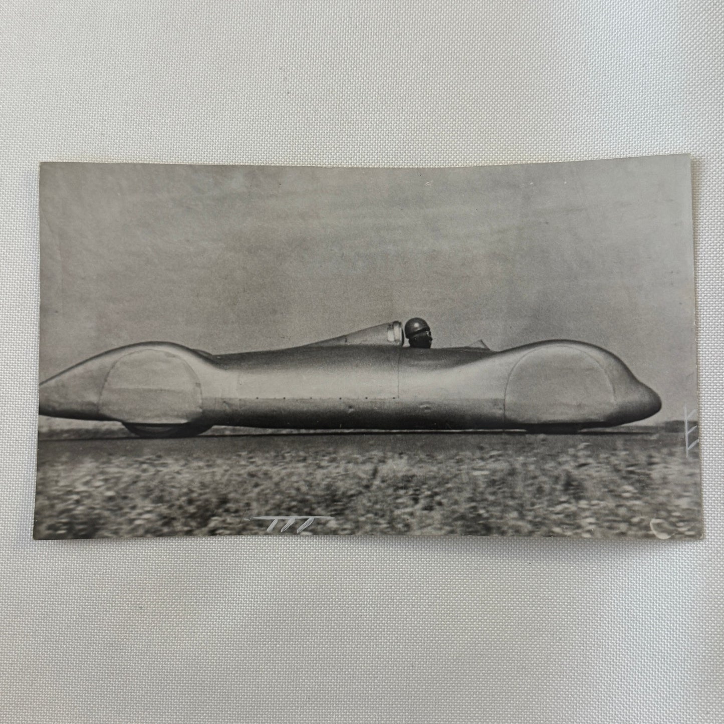 Vintage Soviet Land Speed Car Photo Photograph Print Charkow 6 Kharkov 6 Car