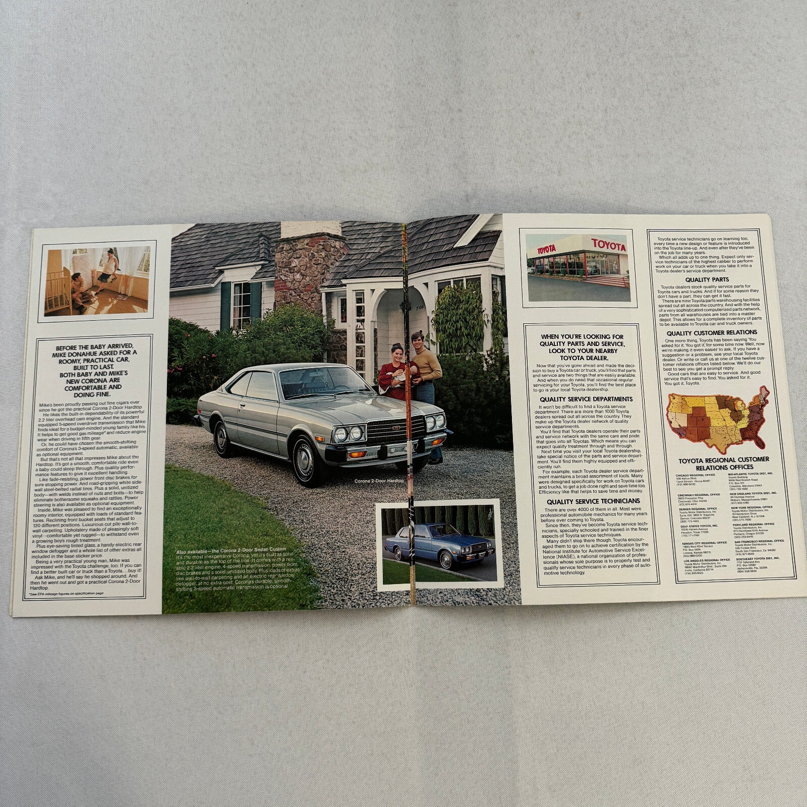 1977 Toyota Corona Car Sales Brochure Catalog Custom Sedan Deluxe Wagon Luxury