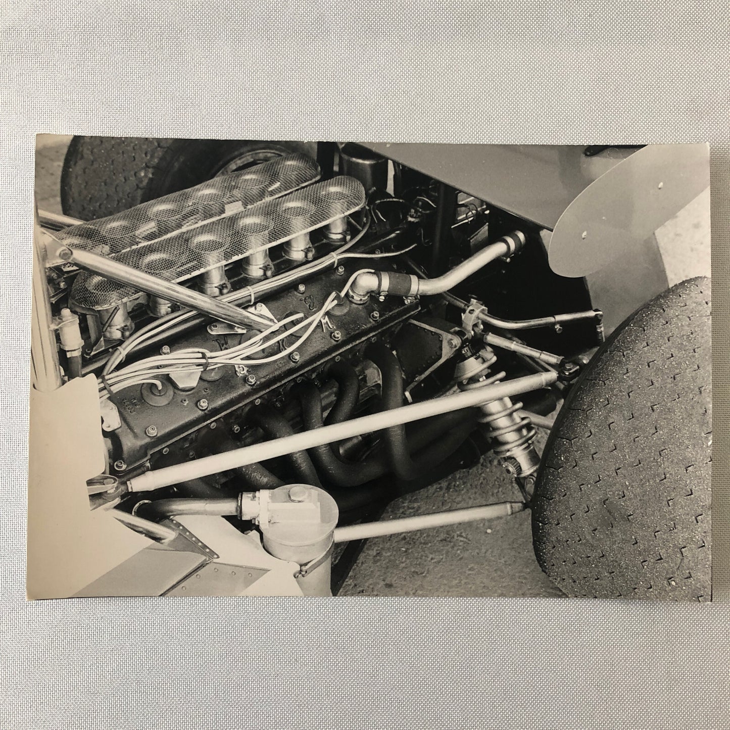 Vintage BRM V12 Racing Engine Photo Photograph Bernard Cahier Photographer