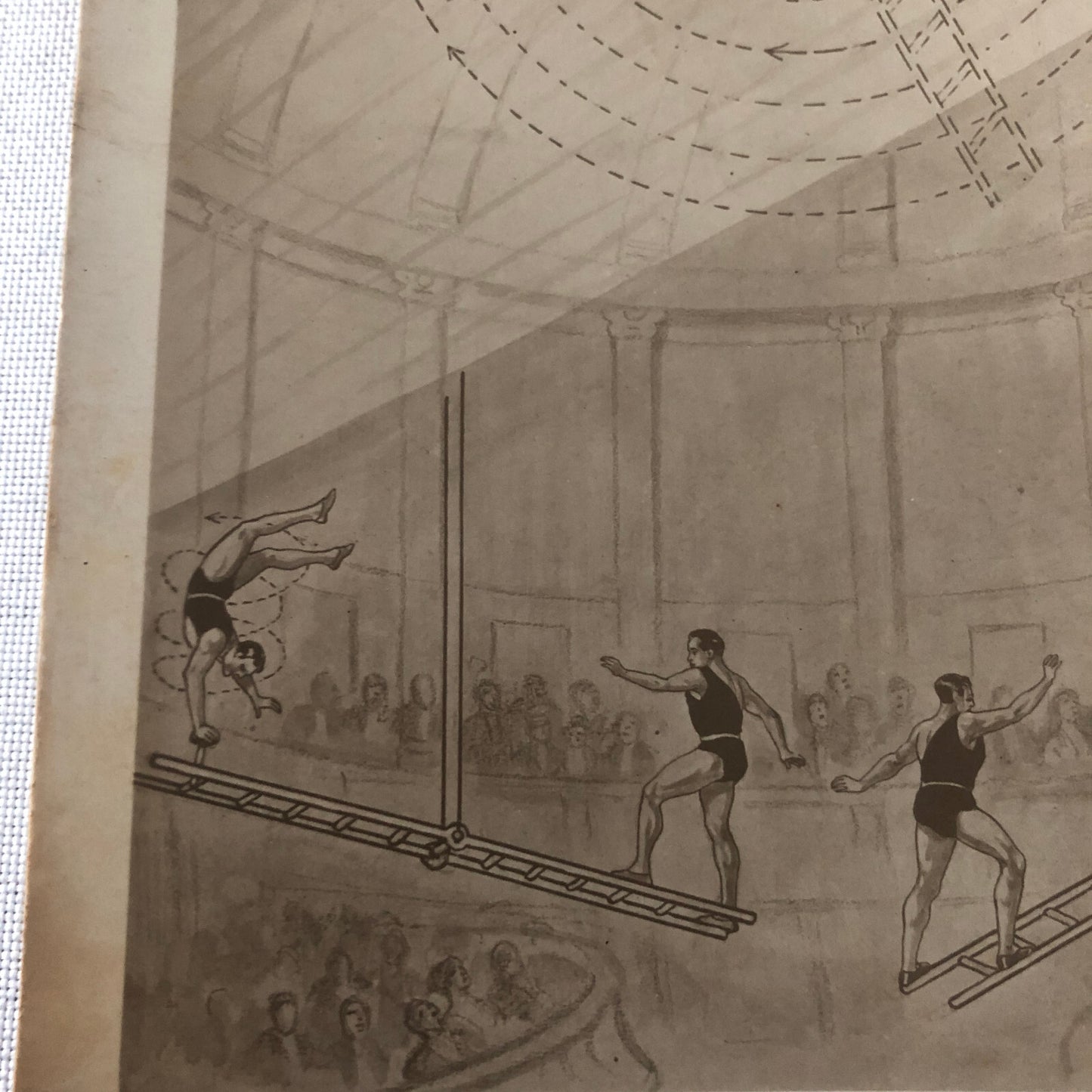 Circus Acrobatic Acrobat Act Postcard Post Card Vintage Jrmaos Jberios