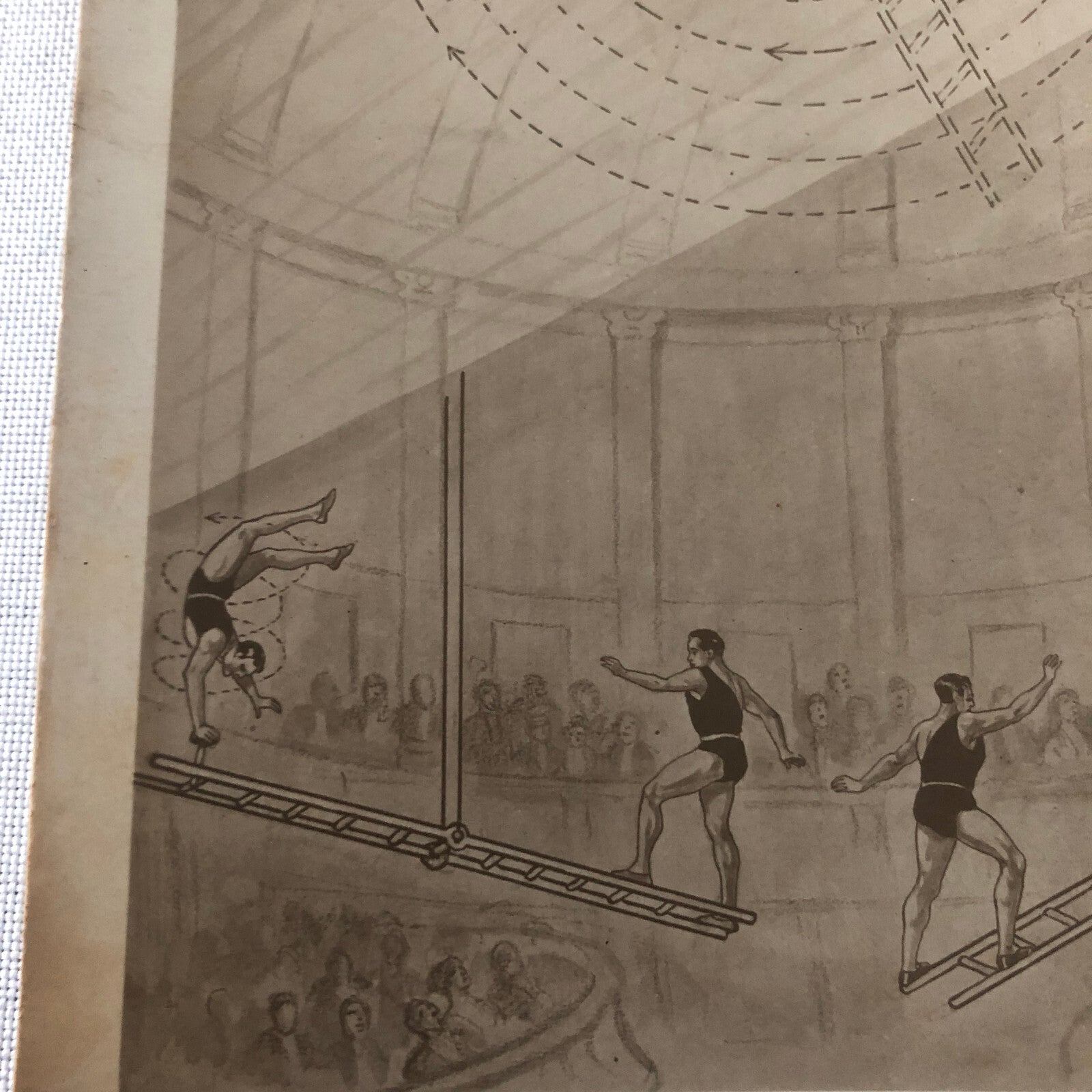 Circus Acrobatic Acrobat Act Postcard Post Card Vintage Jrmaos Jberios