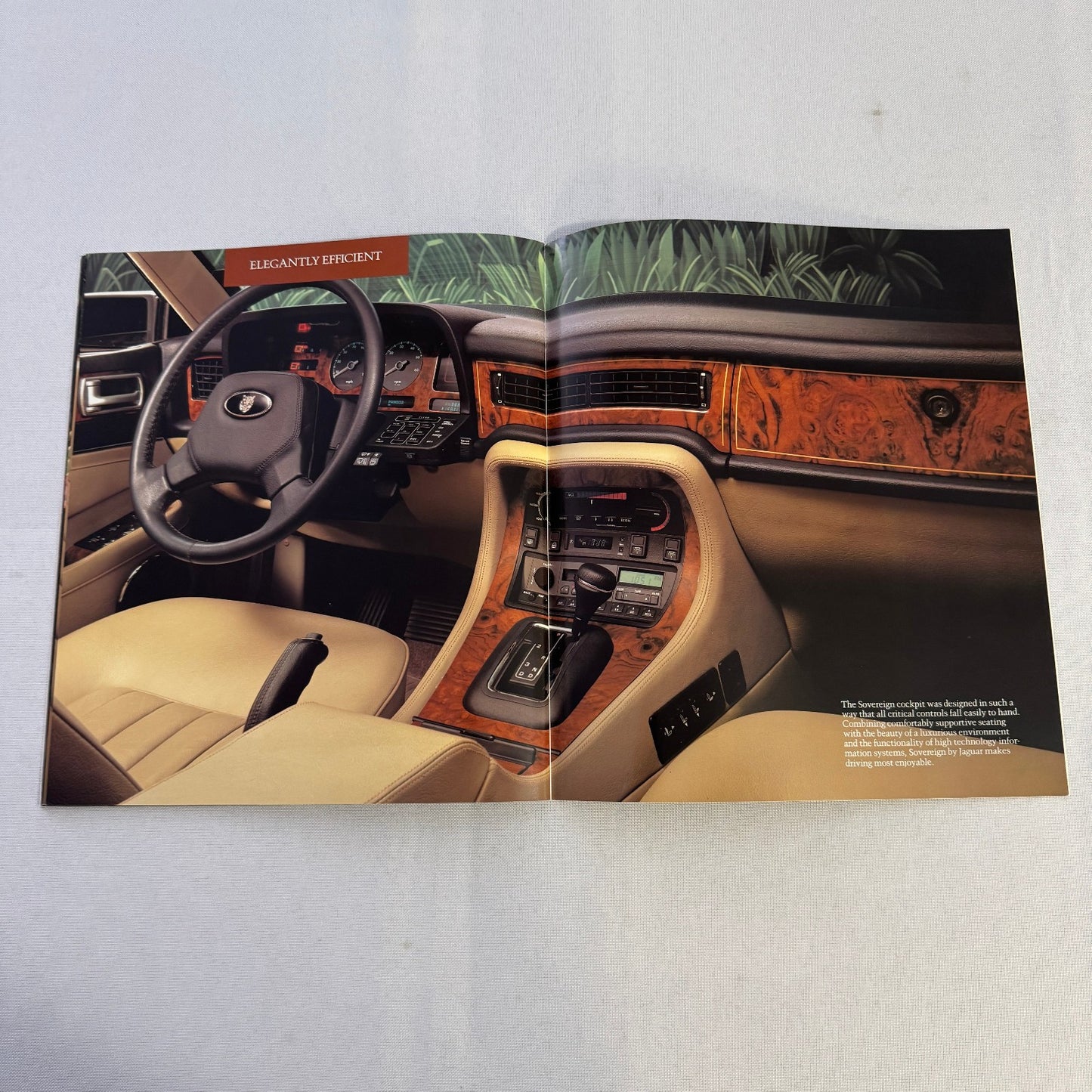 1987 Jaguar XJ6 and XJ6 Sovereign Car Sales Brochure Catalog Advertising Vintage