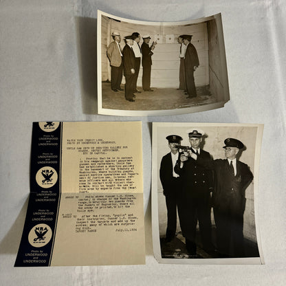Press Photograph Photo Washington Shooting Gallery Secret Service Guards Lot 2x
