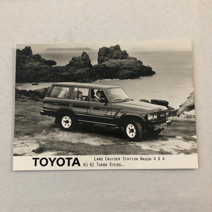 Toyota Land Cruiser Station Wagon 4x4 Turbo Factory Press Photo Photograph Print
