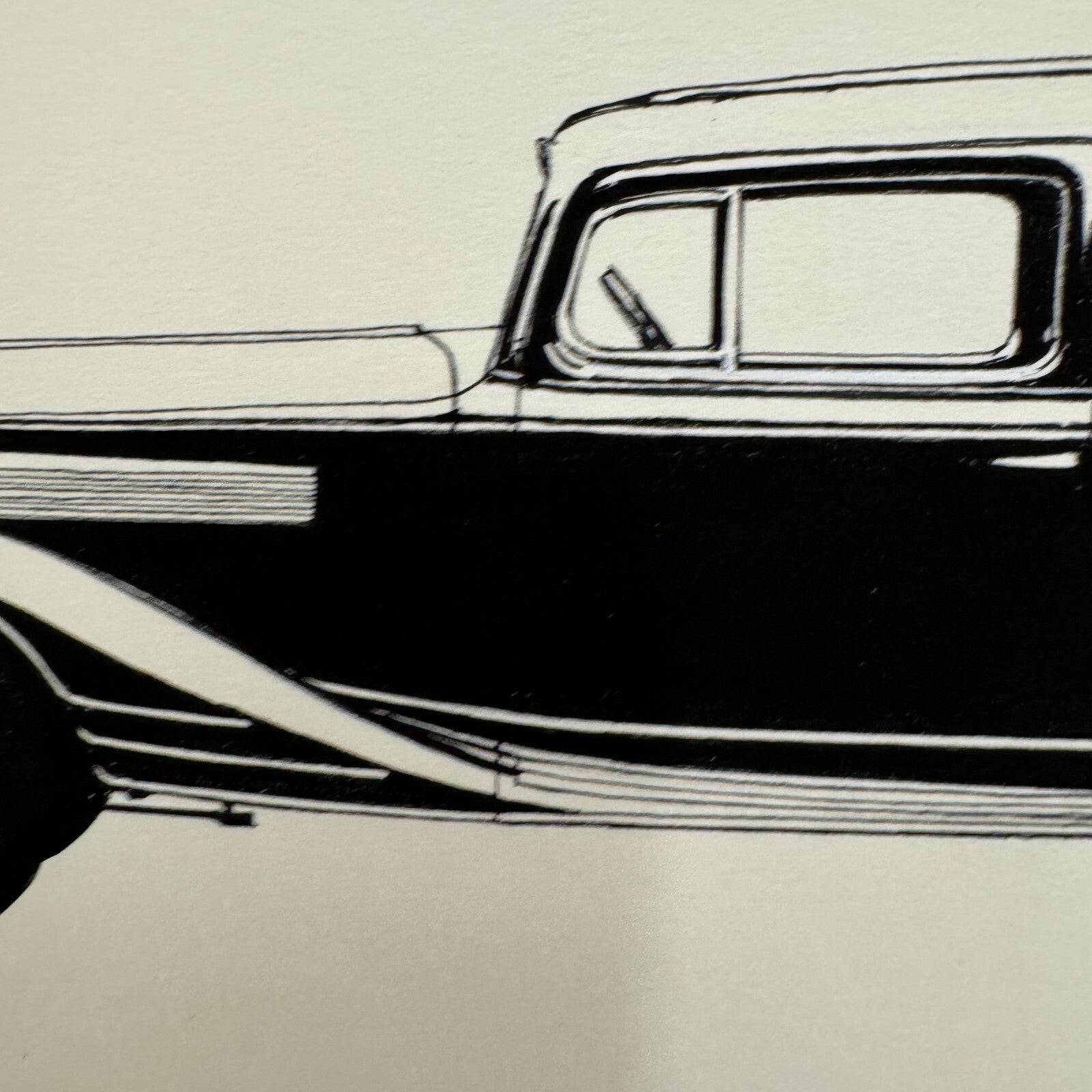 Vintage Pontiac Coupe Car Illustration Art Drawing Hand Drawn Robert Preis